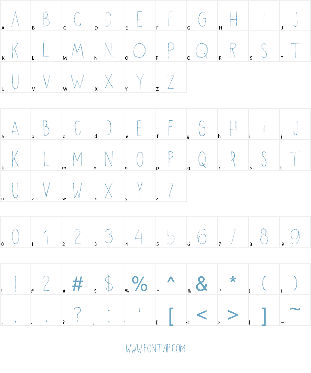 DK Okiku Font Character